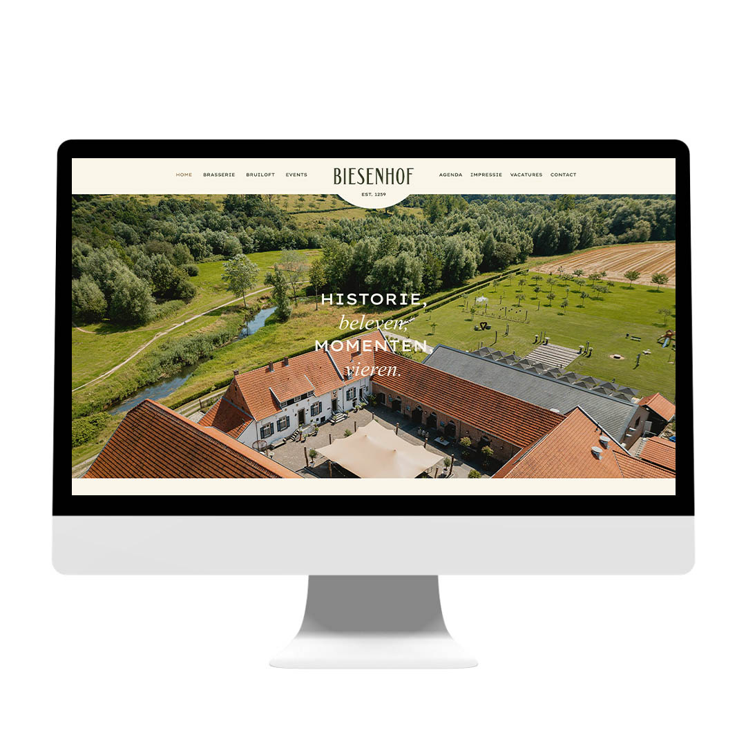 nieuwe website biesenhof