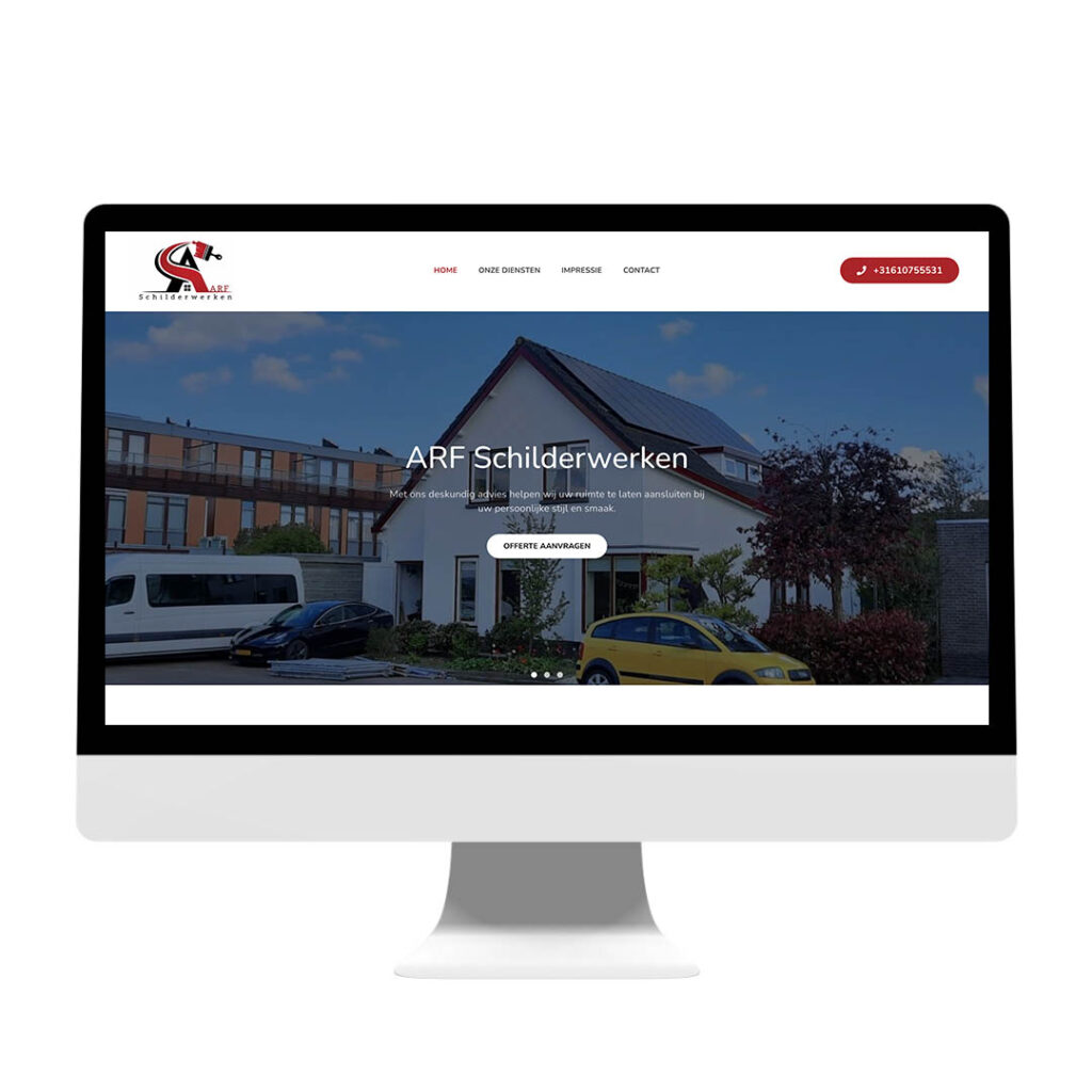 Nieuwe website voor ARF schilderwerken