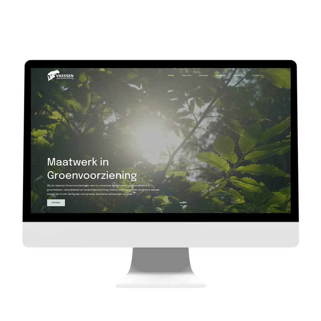 Nieuwe website voor Vaessen Groenvoorziening in Maastricht