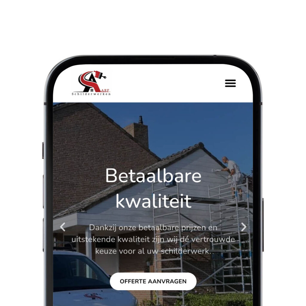 Nieuwe website voor ARF schilderwerken