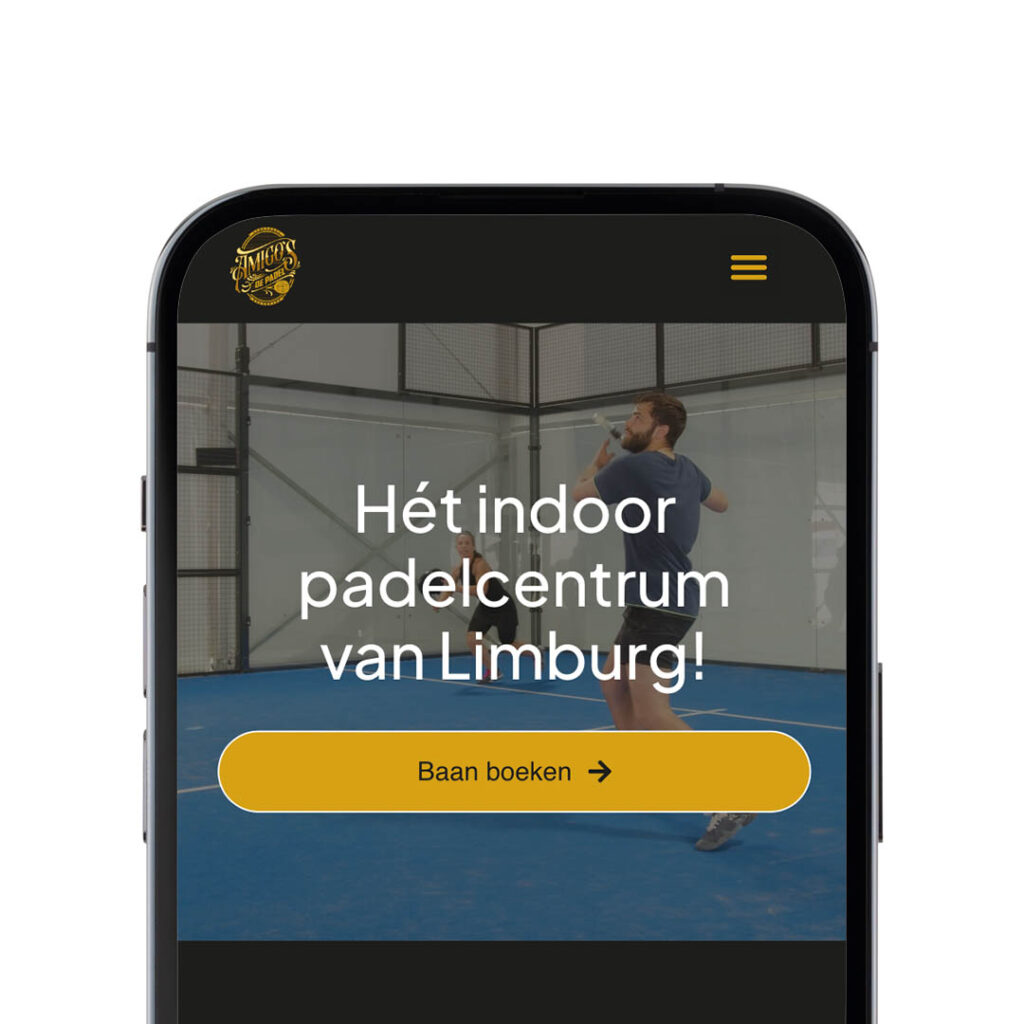Nieuwe website voor Amigos de Padel