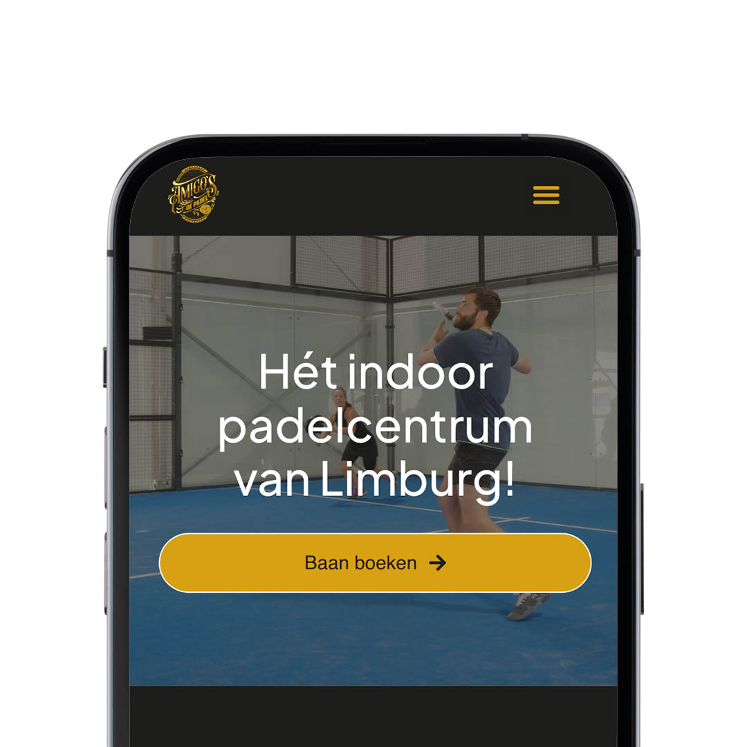 Nieuwe website voor Amigos de Padel