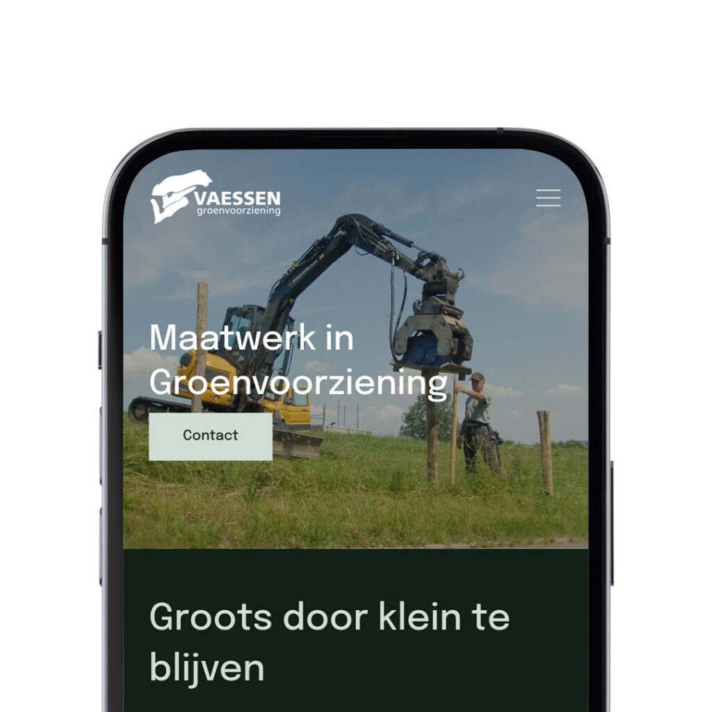 Nieuwe website voor Vaessen Groenvoorziening in Maastricht