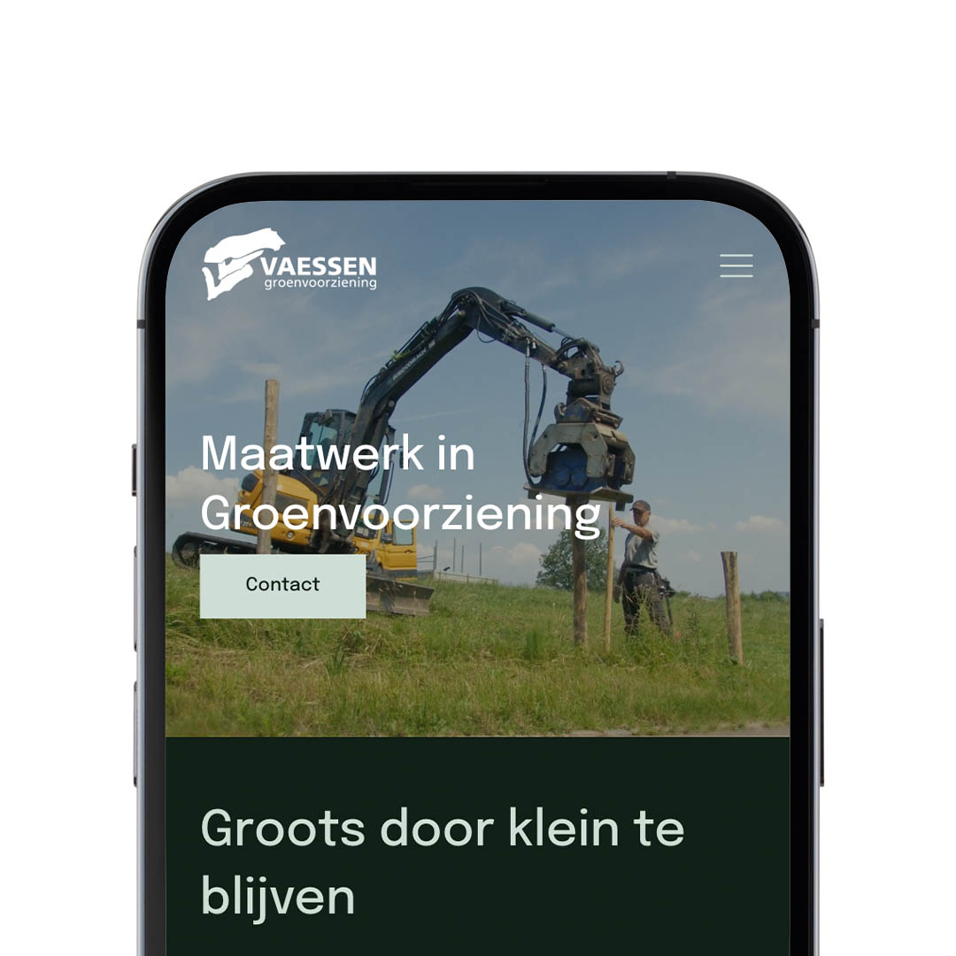 Nieuwe website voor Vaessen Groenvoorziening in Maastricht