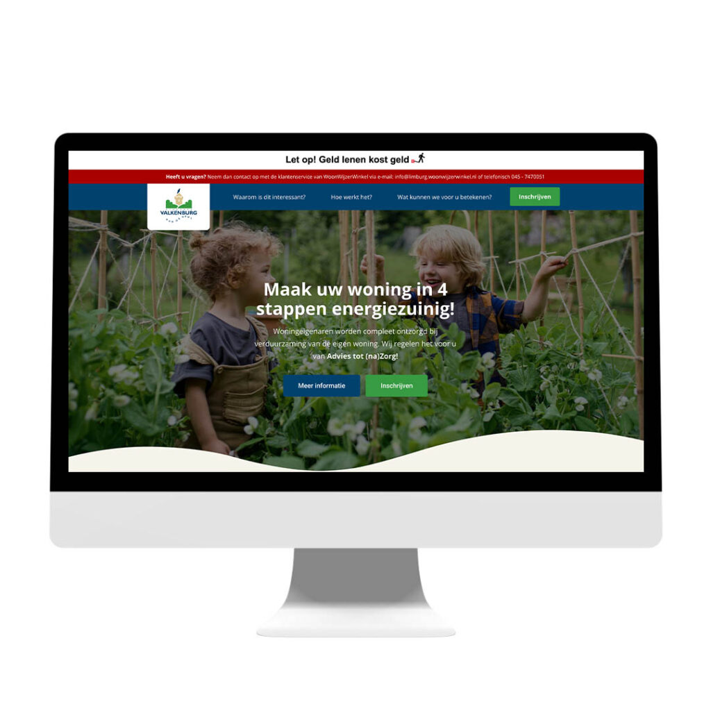 Website voor Gemeente Valkenburg