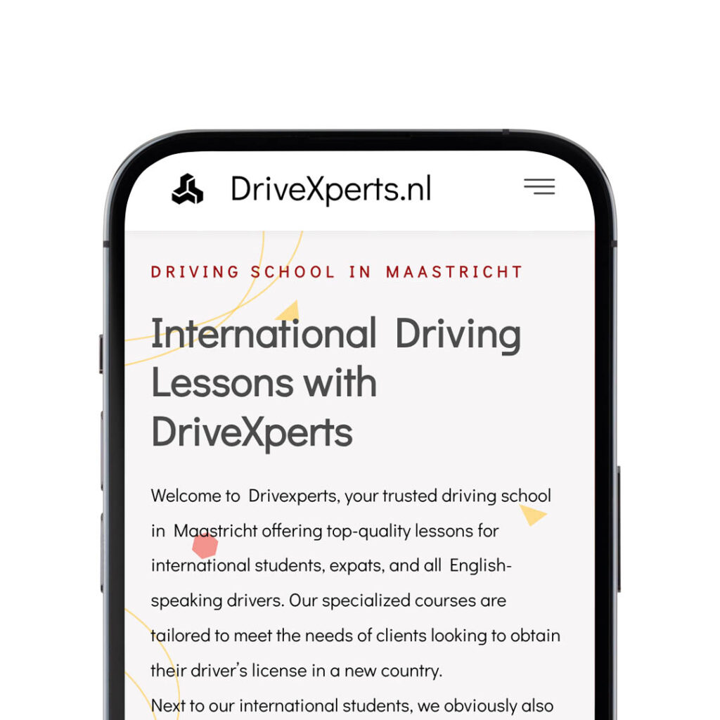 Nieuwe website voor Drivexperts in Maastricht