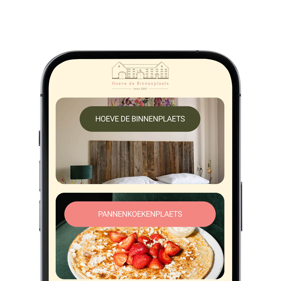 Nieuwe website voor Hoeve de Binnenplaets