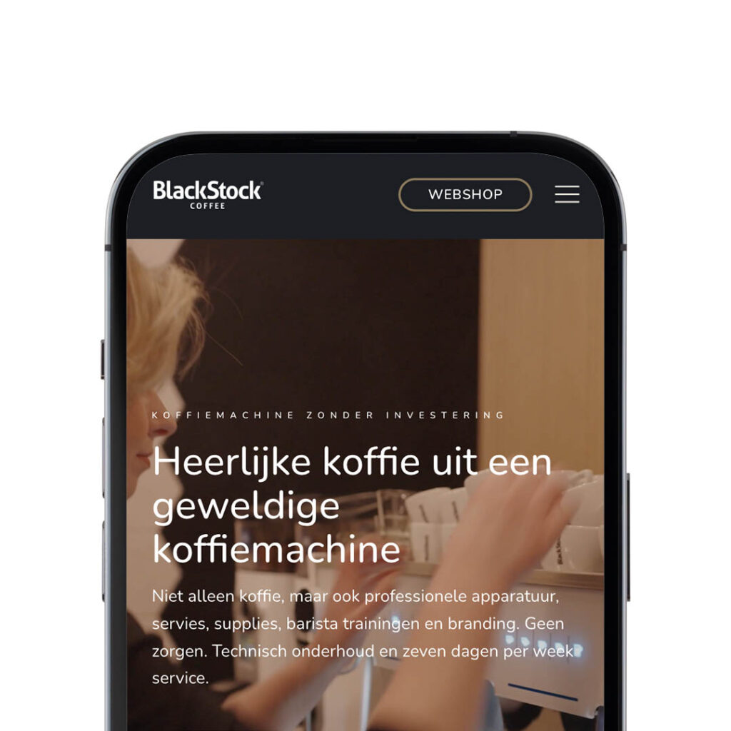 Nieuwe website voor BlackStock Coffee
