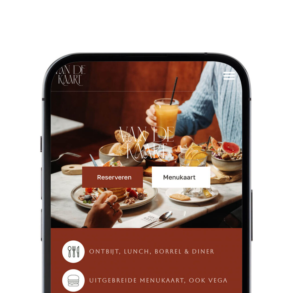 portfolio mobiel van de kaart