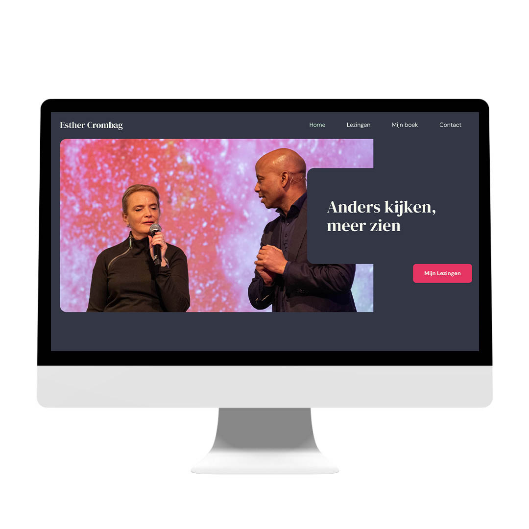 Nieuwe website voor Esther Crombag
