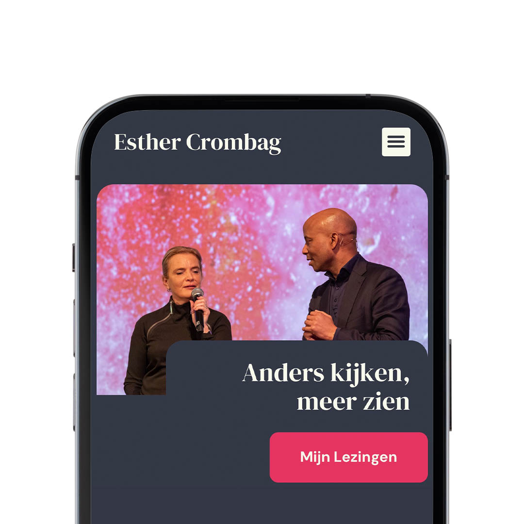 Nieuwe website voor Esther Crombag