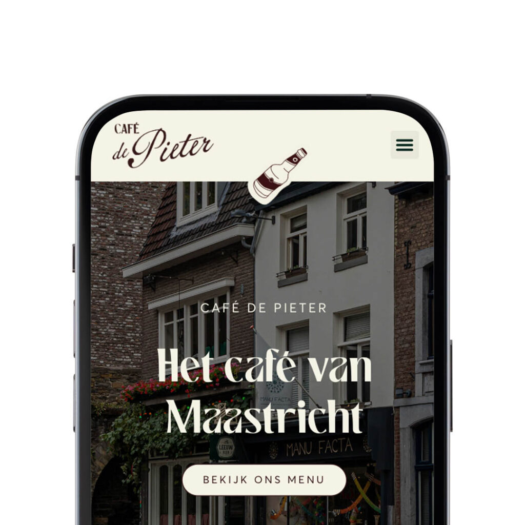 Nieuwe website voor Cafe de Pieter