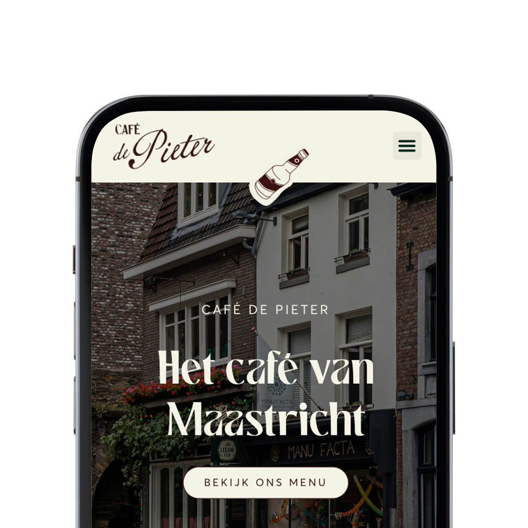 Nieuwe website voor Cafe de Pieter