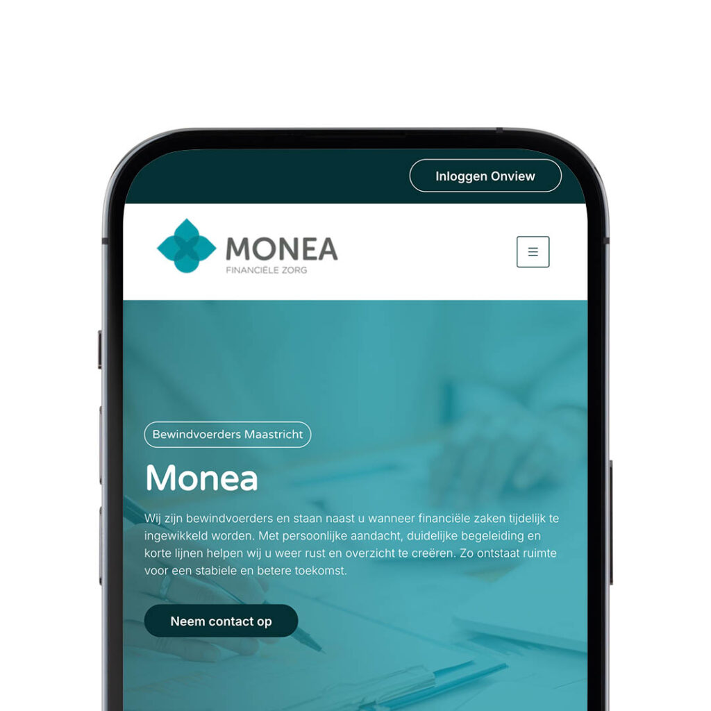 Nieuwe website voor Monea