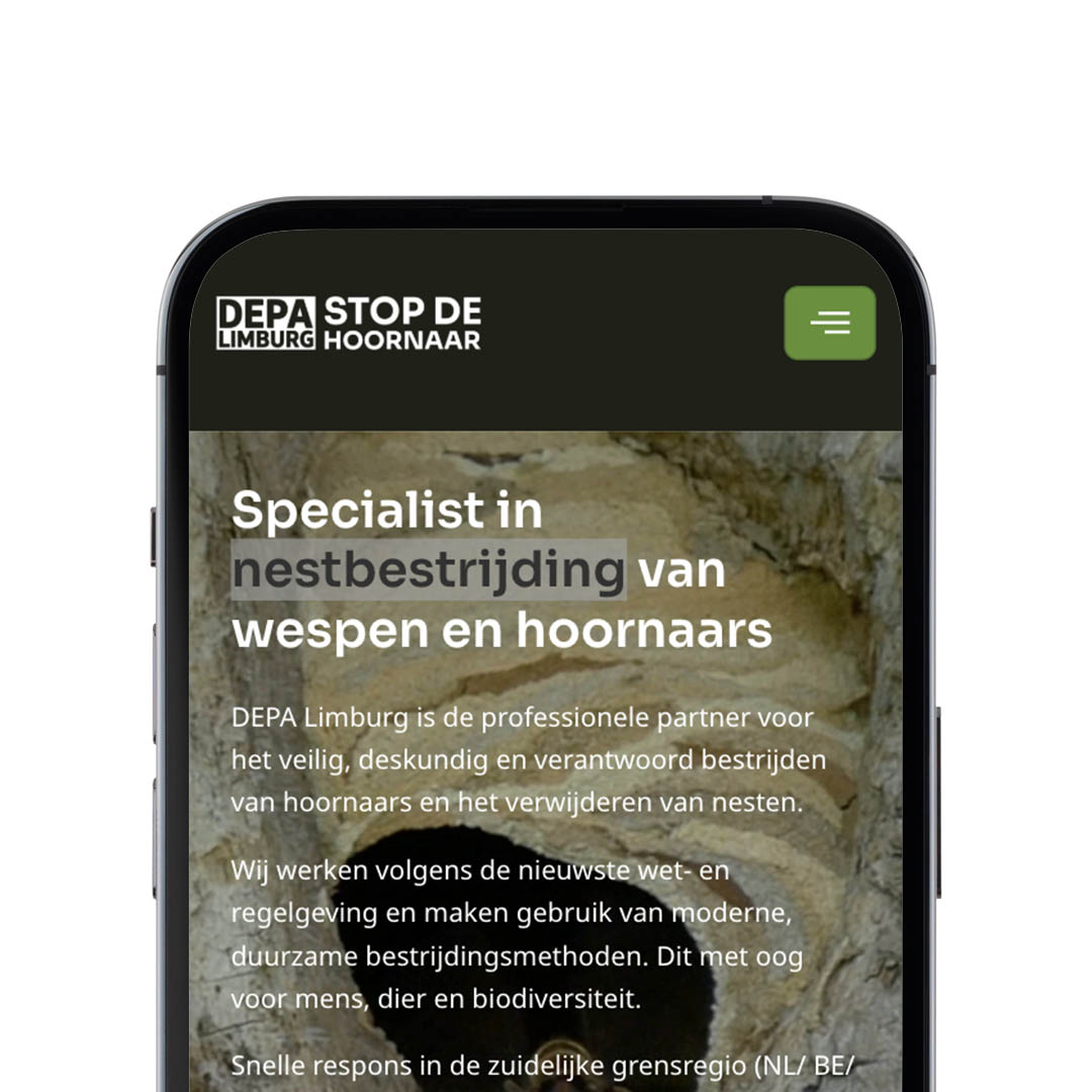 Nieuwe website voor Stop de Hoornaar