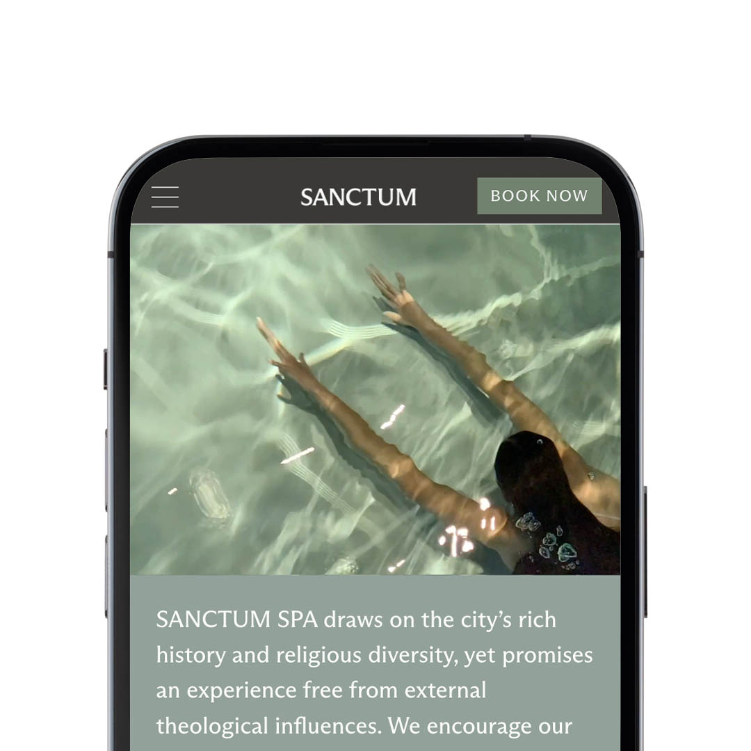 Nieuwe website voor Sanctum Spa