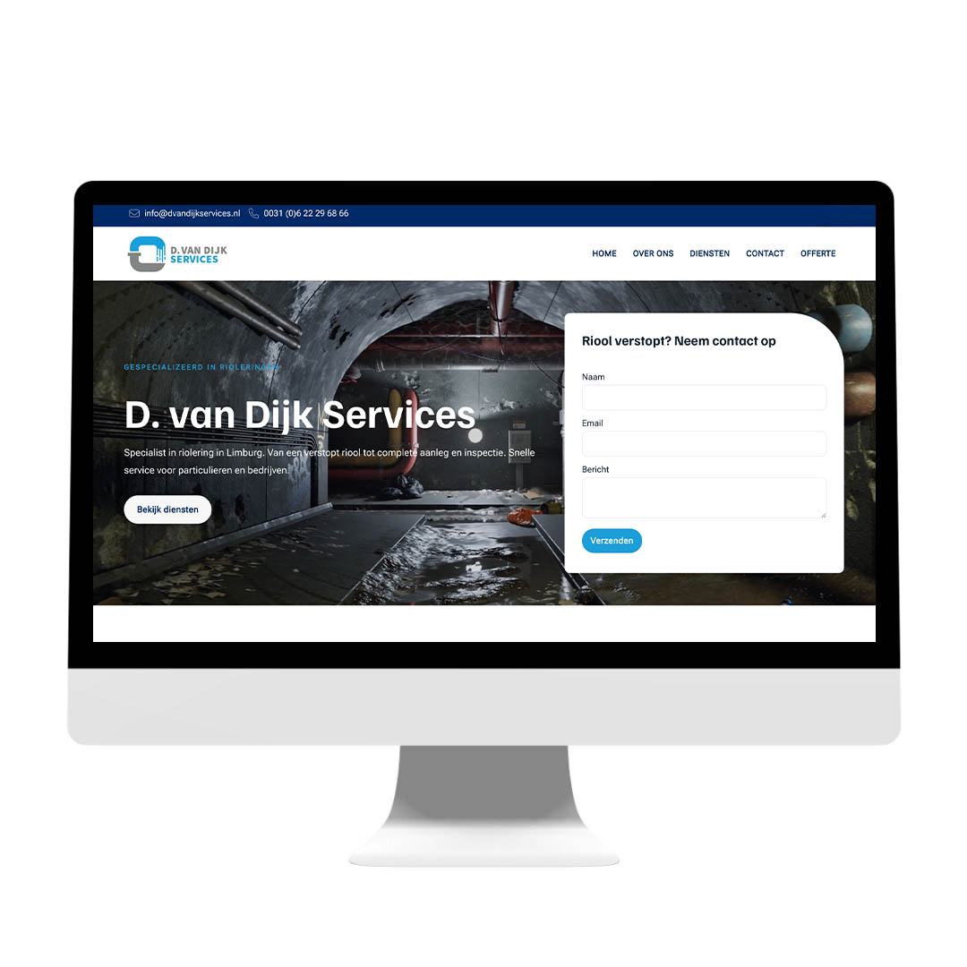 Nieuwe website voor d van dijk services