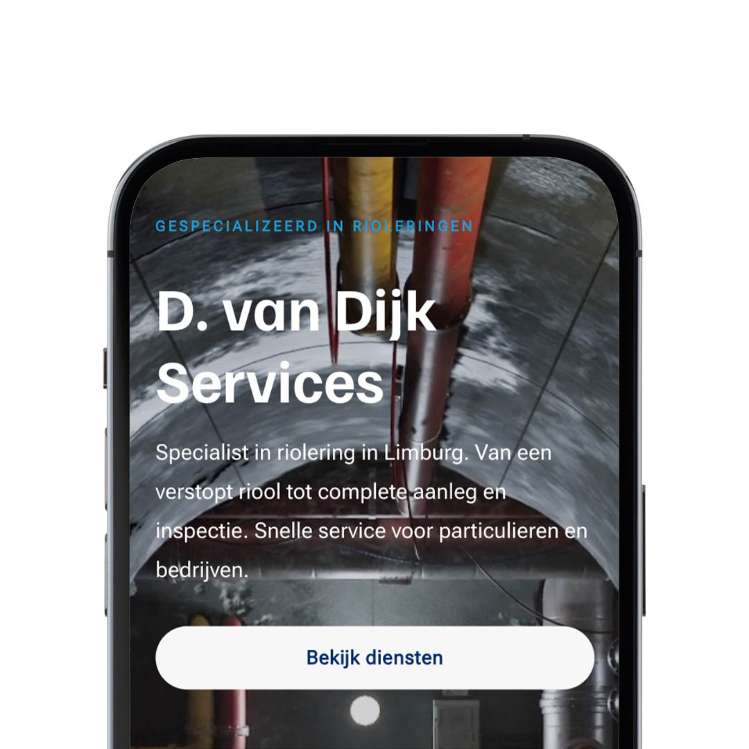 Nieuwe website voor D van Dijk services