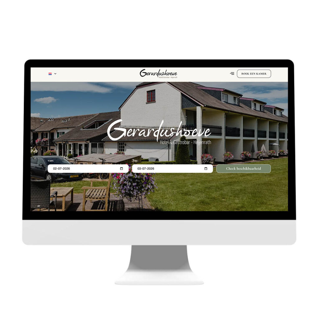 Nieuwe website voor Hotel Gerardushoeve