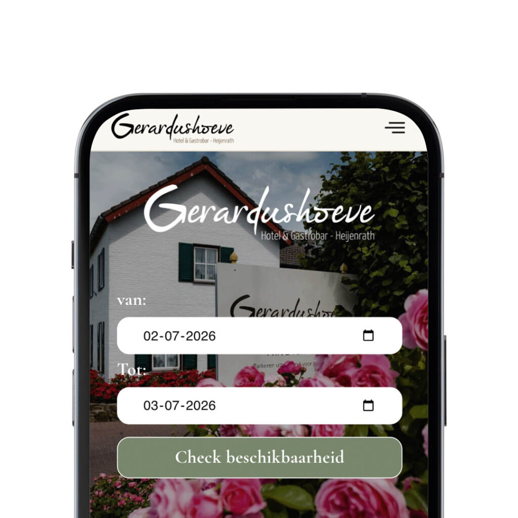 Nieuwe website voor Hotel Gerardushoeve