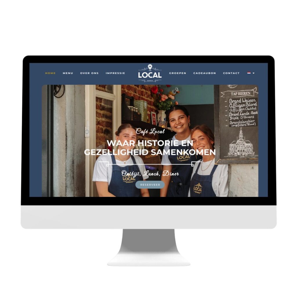 Nieuwe website voor Café Local