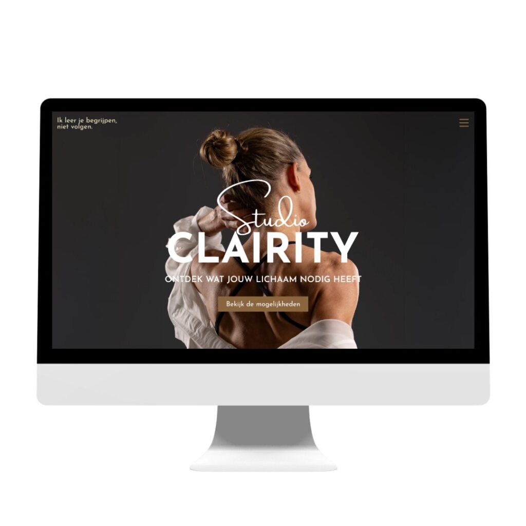 Nieuwe website voor Studio Clairity