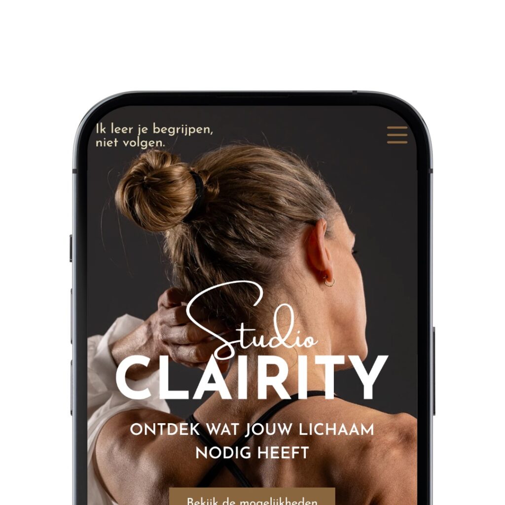 Nieuwe website voor Studio Clairity